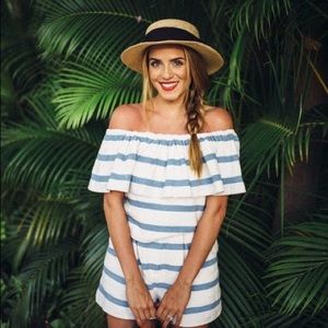 Mara Hoffman Striped Off Shoulder Top